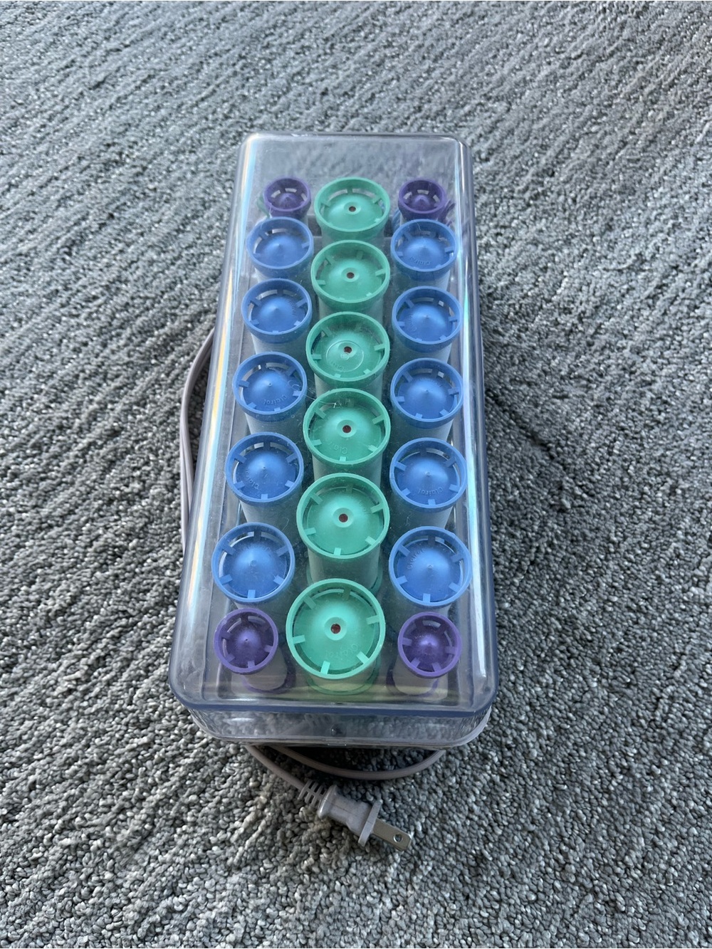 Vintage Clairol Smart Setter Wax Core Rubber Hot Rollers